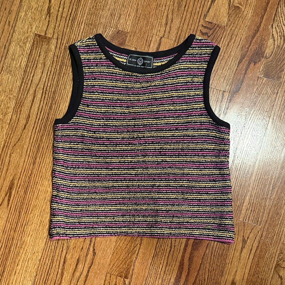 Colorful Striped Sleeveless Top